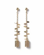 Σκουλαρίκια ασημένια “καταράκτης” μέ ζιρκόν - Image 2