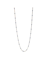 Κολιέ ασημένιο μέ μπλέ σμάλτο