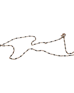 Κολιέ ασημένιο-επιχρυσωμένο μέ χρωματιστές πέτρες