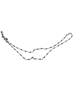 Κολιέ ασημένιο-επιχρυσωμένο μέ χρωματιστές πέτρες - Image 2