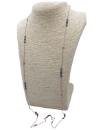 Κολιέ ασημένιο-επιχρυσωμένο με τυρκουάζ και όνυχα - Image 4