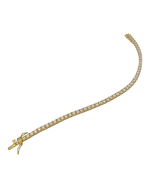 Βραχιόλι ριβιέρα ασημένιο επιχρυσωμένο με ζιρκόν - Image 5