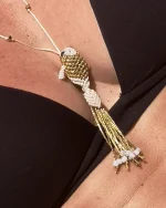 Κολιέ χειροποίητο μακραμέ “ψαράκι”