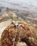 Κολιέ χειροποίητο μακραμέ “ψαράκι” - Image 4