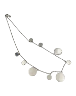 Κολιέ ασημένιο μέ κρεμαστούς ασημένιους δίσκους - Image 3