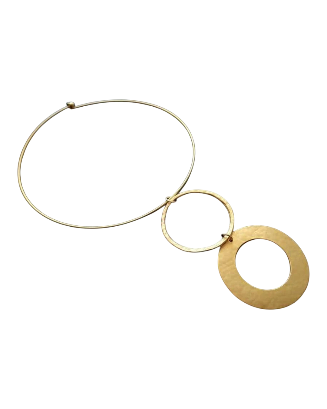 an.20222 Κολιέ/choker χειροποίητο επιχρυσωμένο 22Κ - Image 1