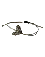 Βραχιόλι χειροποίητο μακραμέ καρδιά - Image 10