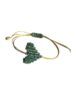 Βραχιόλι χειροποίητο μακραμέ καρδιά - Image 2