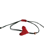 Βραχιόλι χειροποίητο μακραμέ καρδιά - Image 8