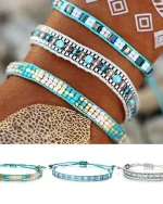 Βραχιόλι μέ χάνδρες μακραμέ - Image 6