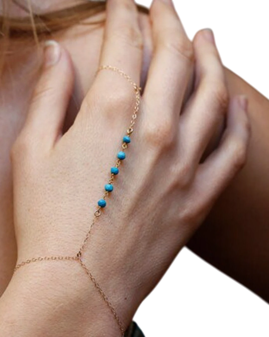 an.20396 Βραχιόλι-δαχτυλίδι έθνικ-boho slave bracelet - Image 1