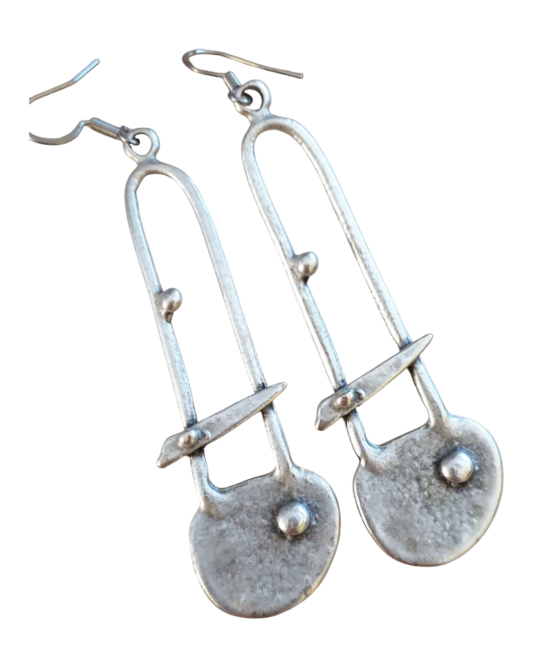 an.20454 Σκουλαρίκια χειροποίητα επάργυρα ethnic-boho - Image 1