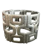 Βραχιόλι χειροποίητο επάργυρο χειροπέδα ethnic-boho - Image 2