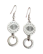 Σκουλαρίκια χειροποίητα επάργυρα ethnic-boho