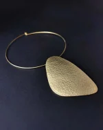 Κολιέ choker χειροποίητο επιχρυσωμένο 22Κ boho - Image 3