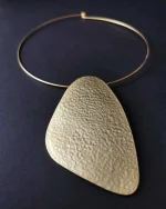 Κολιέ choker χειροποίητο επιχρυσωμένο 22Κ boho - Image 5