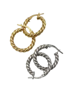 Σκουλαρίκια κρίκοι ασημένια