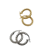 Σκουλαρίκια κρίκοι ασημένια - Image 2