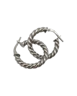 Σκουλαρίκια κρίκοι ασημένια - Image 4