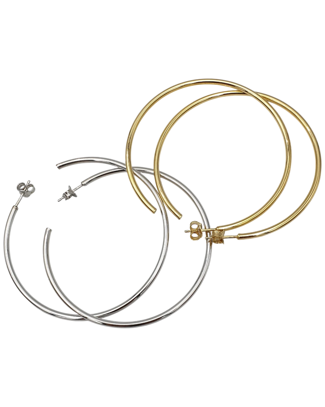 an.20536 Σκουλαρίκια κρίκοι ασημένια - Image 1