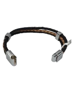 Βραχιόλι ανδρικό χειροποίητο δερμάτινο by Chrysostomos - Image 3