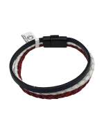 Βραχιόλι ανδρικό χειροποίητο δερμάτινο by Chrysostomos