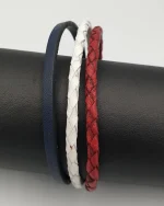 Βραχιόλι ανδρικό χειροποίητο δερμάτινο by Chrysostomos - Image 3