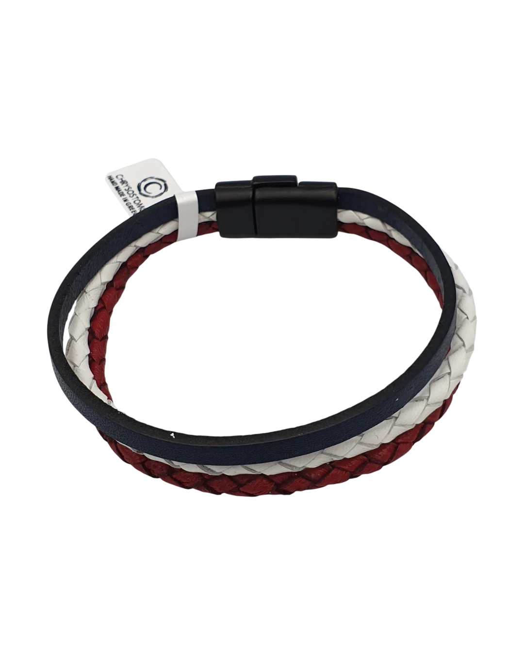 an.20584 Βραχιόλι ανδρικό χειροποίητο δερμάτινο by Chrysostomos - Image 1