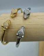 Βραχιόλι ασημένιο “πάνθηρας” με ζιρκόν - Image 3