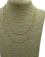 Κολιέ-αλυσίδα ασημένιο-επιχρυσωμένο διπλό - Image 2