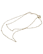 Κολιέ-αλυσίδα ασημένιο-επιχρυσωμένο διπλό - Image 4