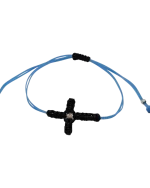 Βραχιόλι χειροποίητο μακραμέ “σταυρός” - Image 4