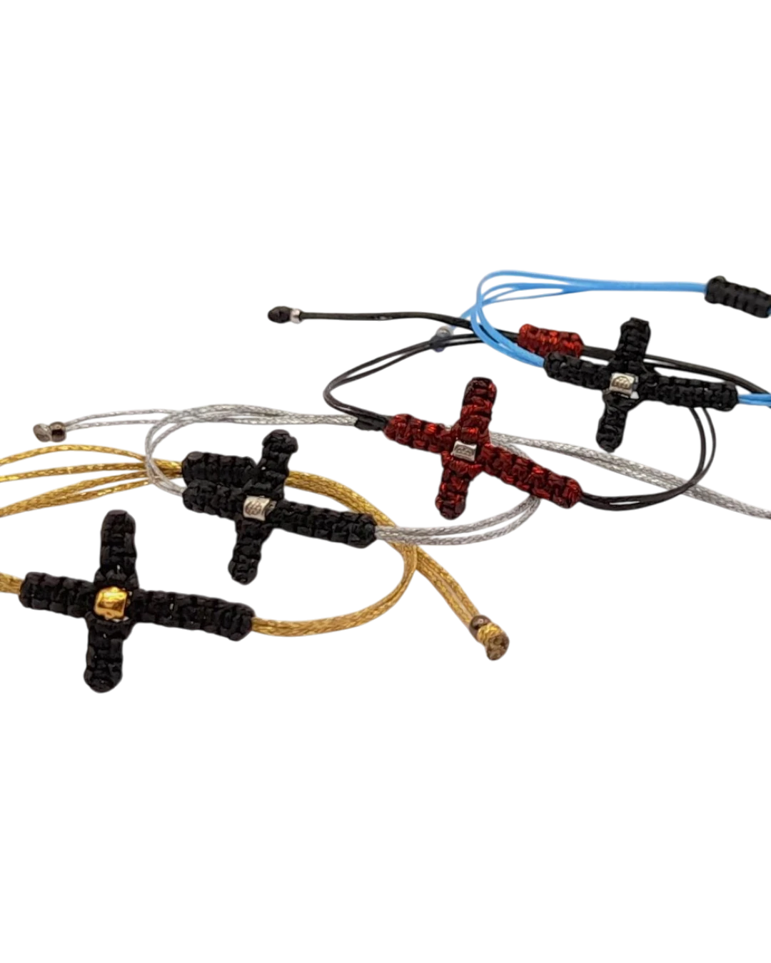 an.20874 Βραχιόλι χειροποίητο μακραμέ “σταυρός” - Image 1