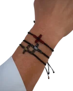 Βραχιόλι χειροποίητο μακραμέ “σταυρός”