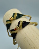 Χειροποίητο βραχιόλι μακραμέ “φτερά” - Image 4