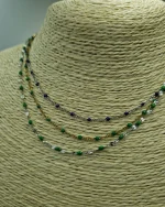 Κολιέ ατσάλινο με σμάλτο