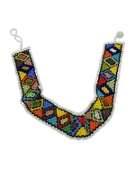 Κολιέ choker ethnic African χειροποίητο με χάνδρες - Image 2