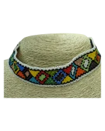 Κολιέ choker ethnic African χειροποίητο με χάνδρες - Image 3