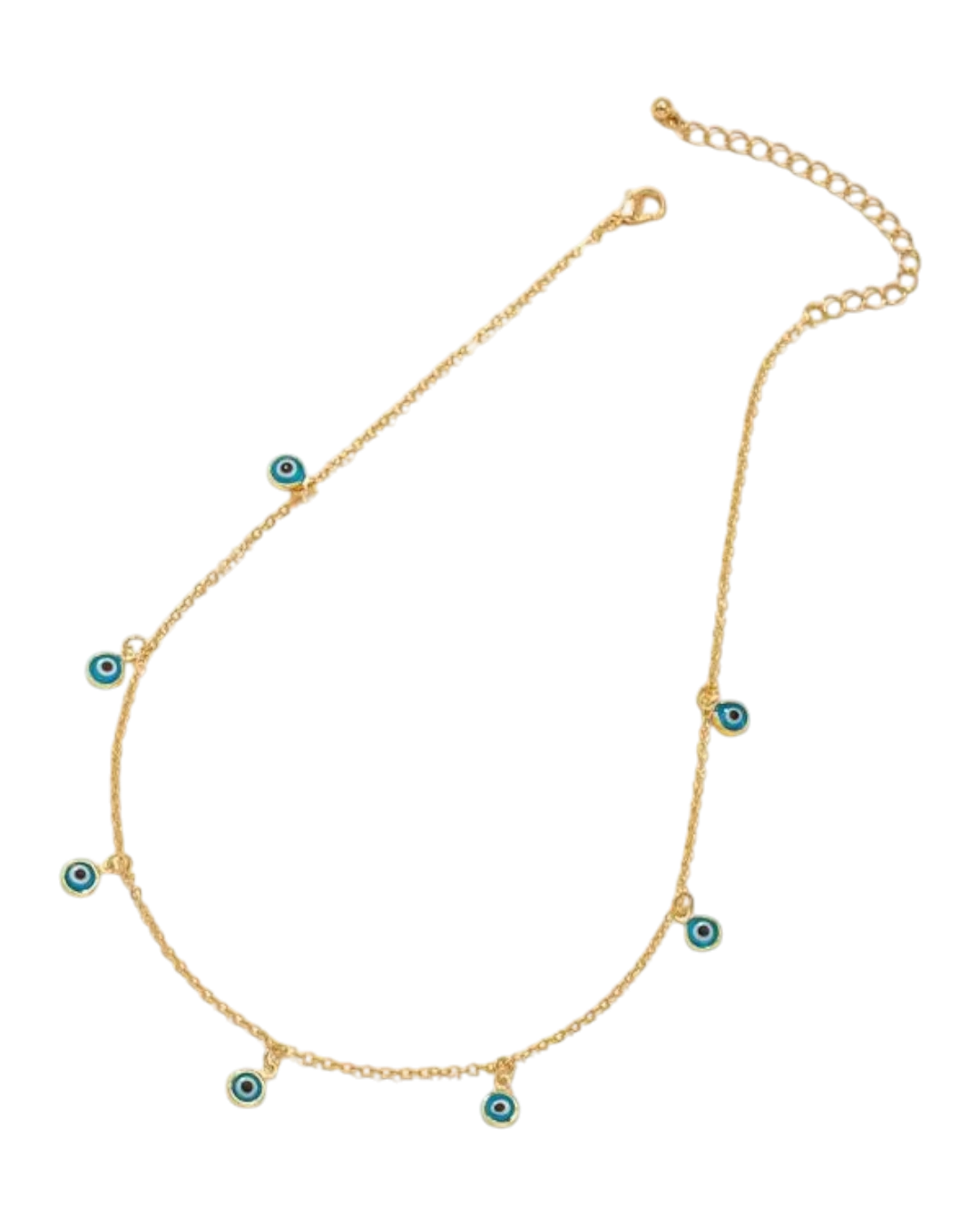 an.20974 Κολιέ με ματάκια σε χρυσαφί - Image 1