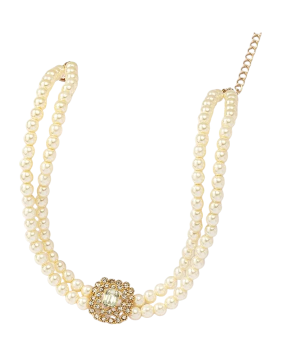 an.21008 Κολιέ choker με πέρλες και κρύσταλλα - Image 1