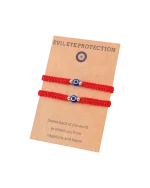 Βραχιόλι χειροποίητο μακραμέ “μάτι” - Image 2