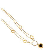 Κολιέ διπλό απο ανοξείδωτο ατσάλι