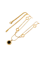 Κολιέ διπλό απο ανοξείδωτο ατσάλι - Image 2