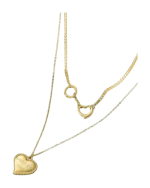 Κολιέ απο χάλυβα τιτανίου “καρδιά”