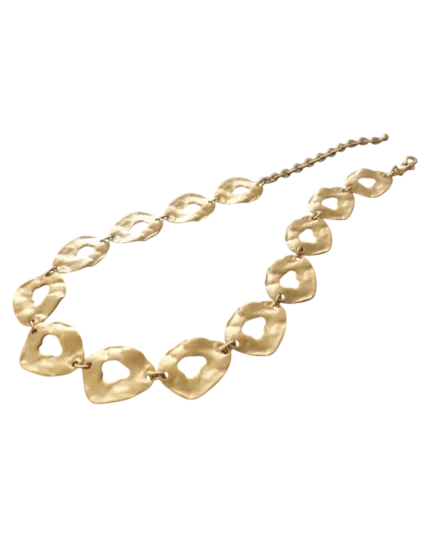 Κολιέ χειροποίητο επίχρυσο boho minimal