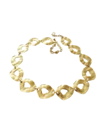 Κολιέ χειροποίητο επίχρυσο boho minimal - Image 3