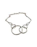 Κολιέ χειροποίητο επάργυρο boho - Image 2