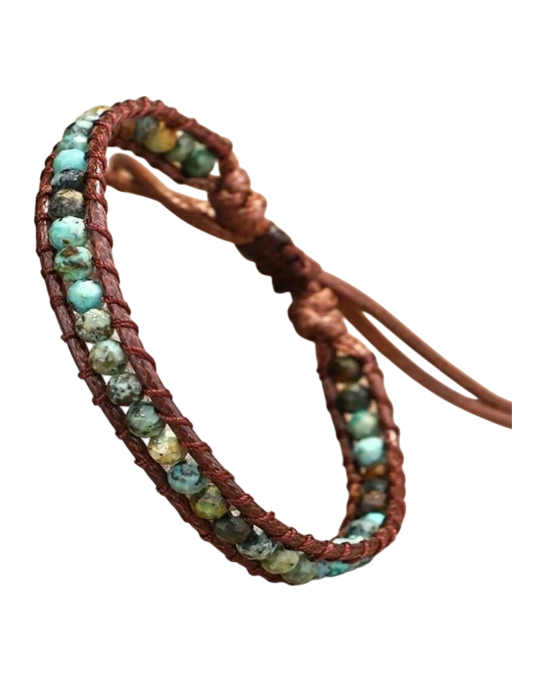 an.22024 (2) Βραχιόλι χειροποίητο με τυρκουάζ - Image 1