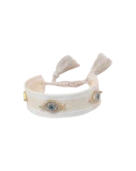 Βραχιόλι υφασμάτινο με ματάκια - Image 2