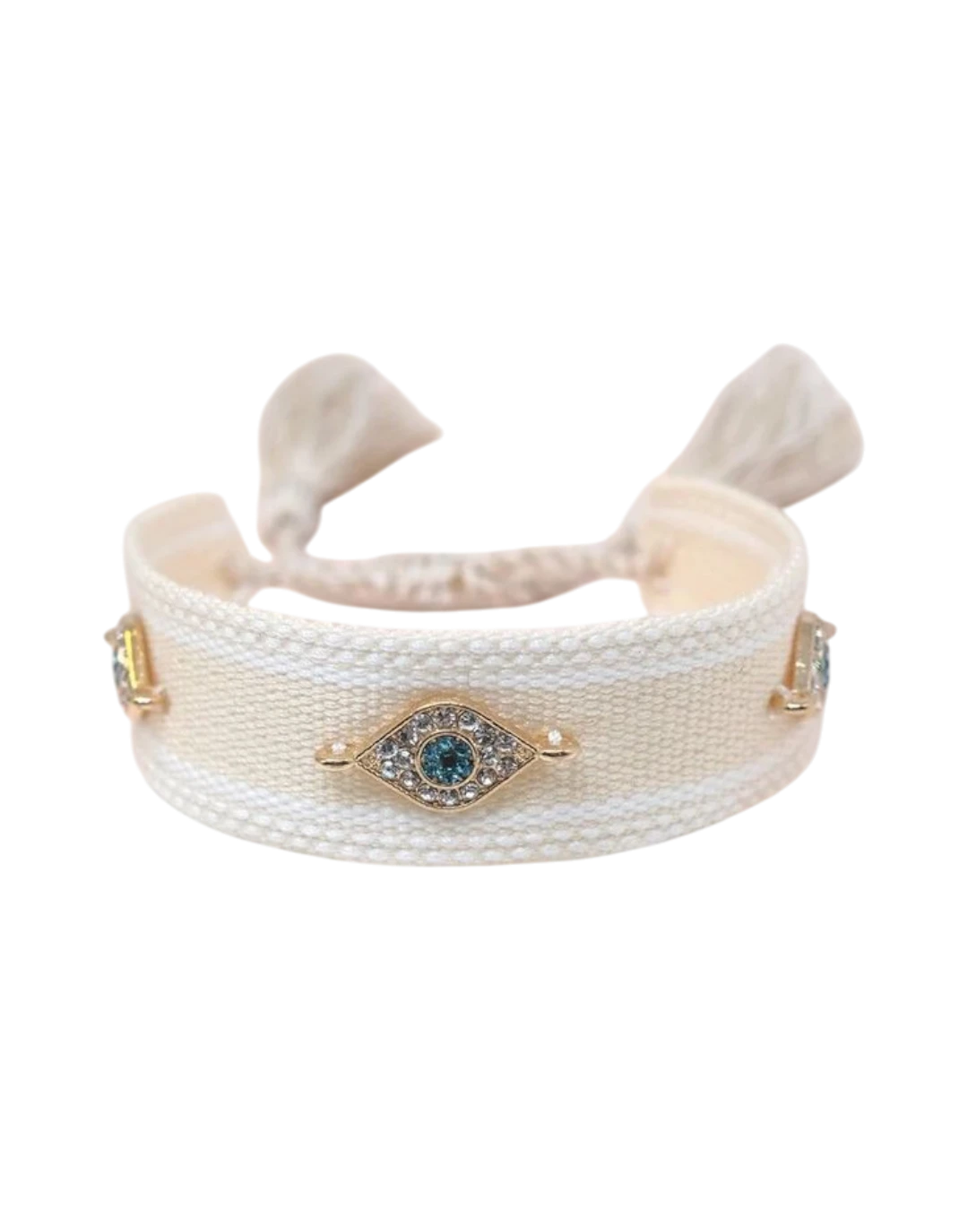 an.22041 Βραχιόλι υφασμάτινο με ματάκια - Image 1